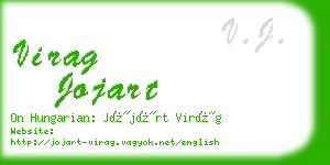 virag jojart business card